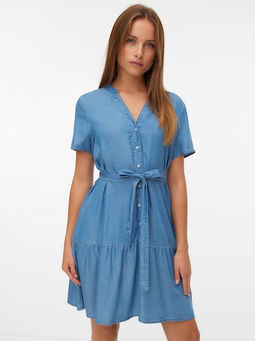 VERO MODA Blusekjole 'VMFLEUR' i blå: forside