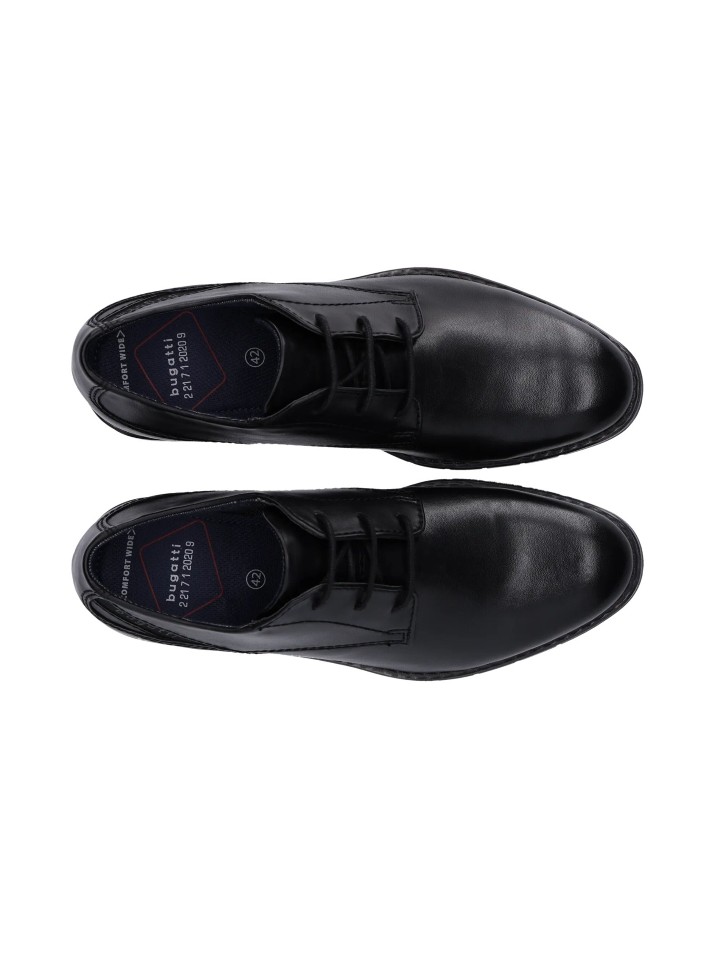 Chaussure à lacets bugatti en noir