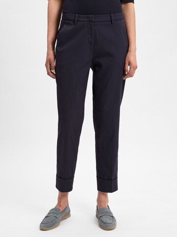 Cambio Regular Chino trousers 'Krystal' in Blue: front
