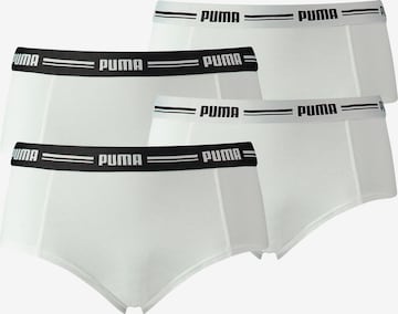 PUMA - Calzoncillo deportivo en blanco: frente