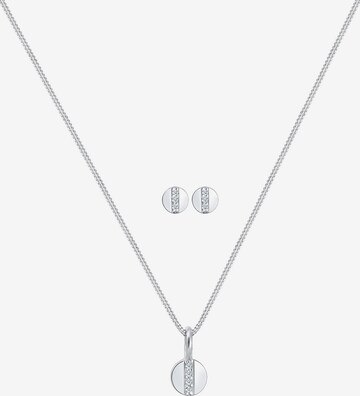 Elli DIAMONDS Jewelry Set in Silver: front