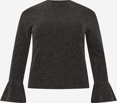 Forever New Curve Shirt 'Monica' in de kleur Zwart / Zilver, Productweergave