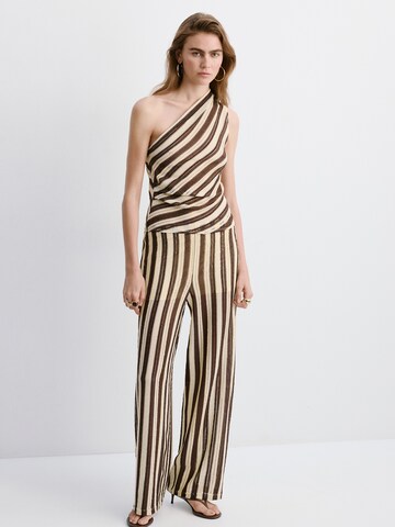 MANGO Regular Hose 'FALKI' in Braun