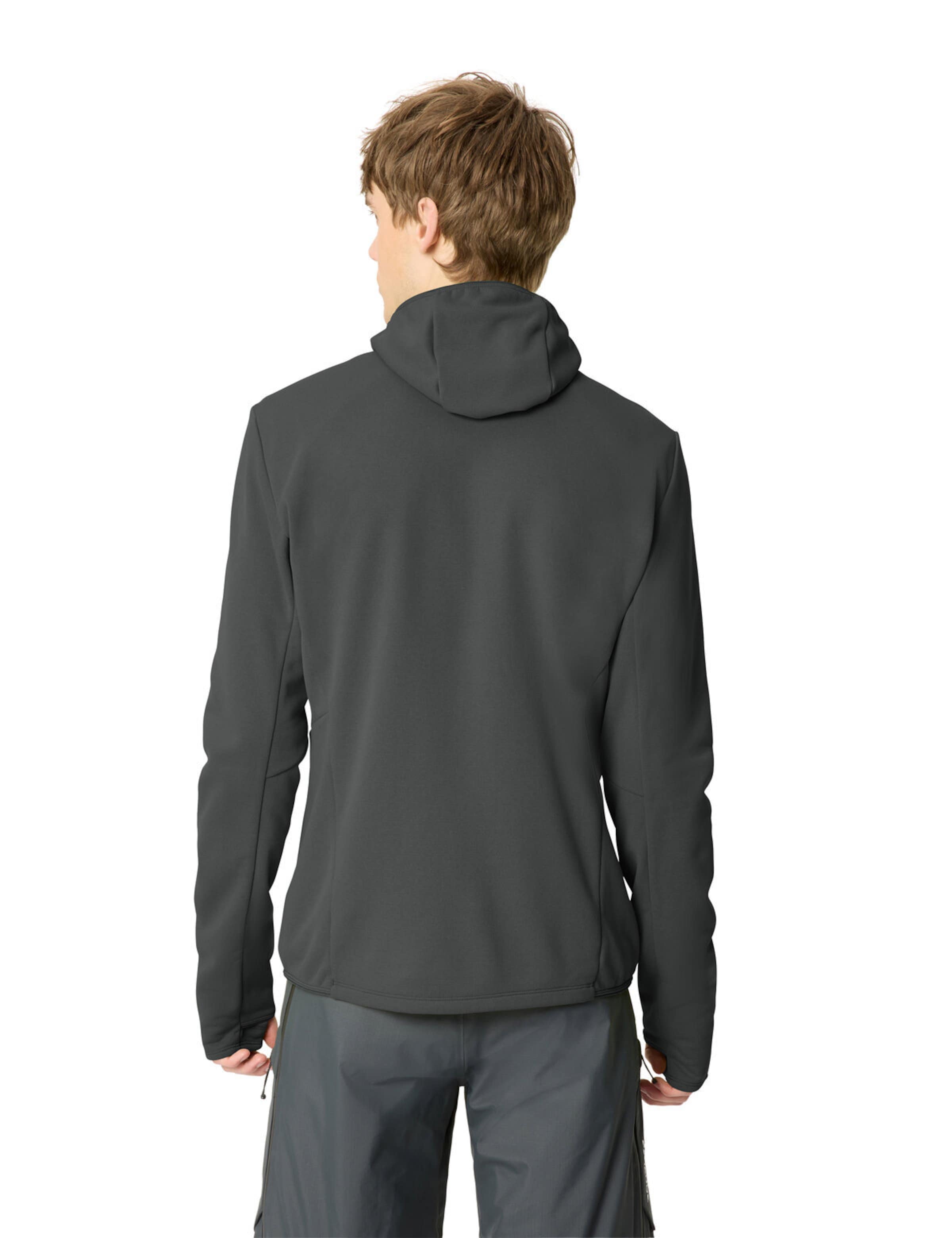 VAUDE Athletic fleece jacket 'Monviso III' in Grey