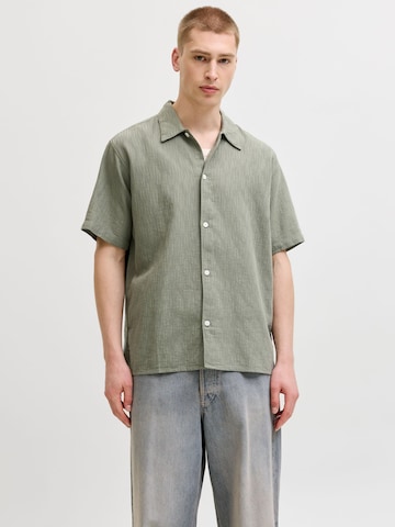 JACK & JONES Comfort Fit Hemd 'JORMontauk' in Grün: Vorderseite