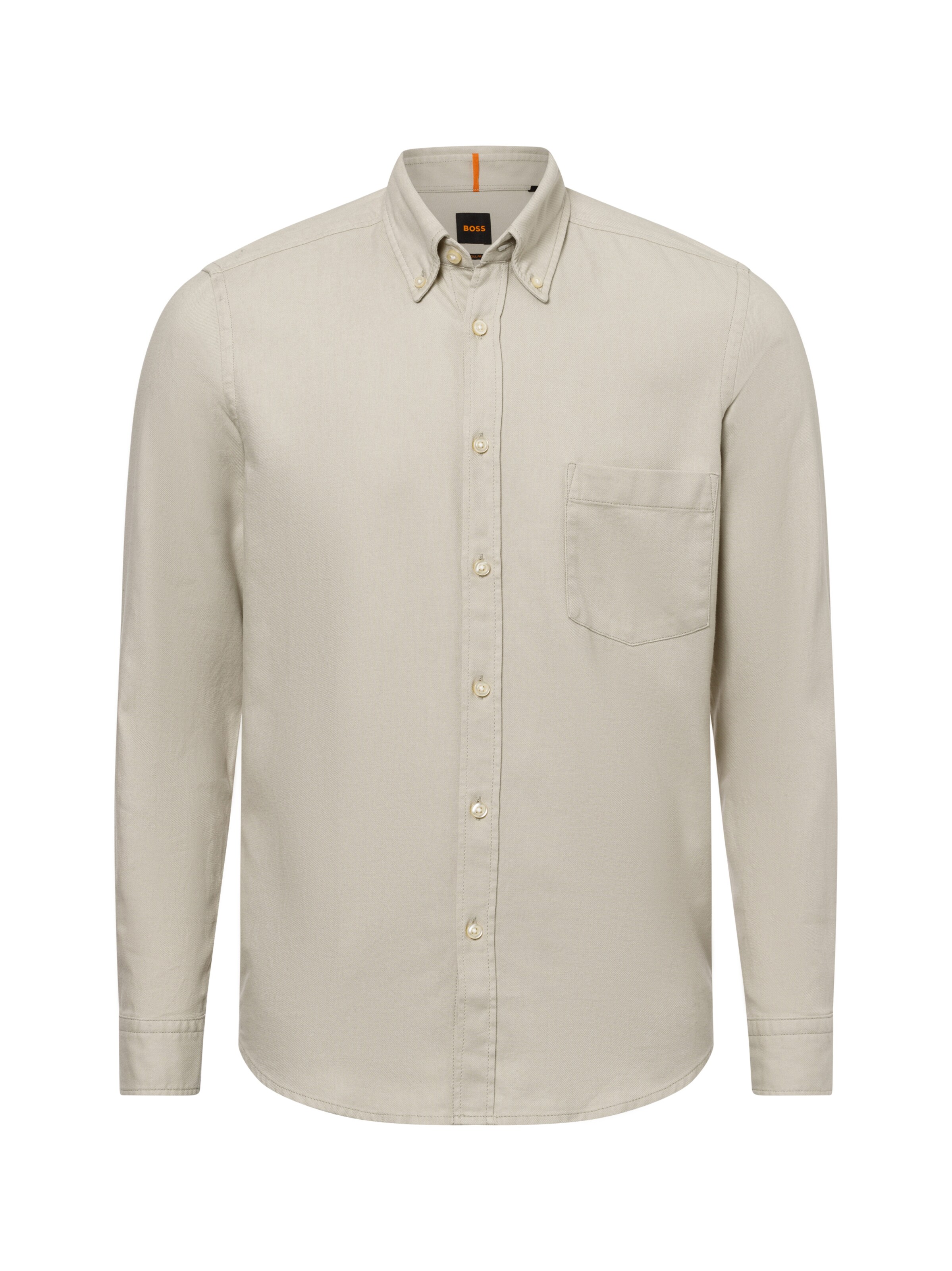 BOSS Regular Fit Hemd 'Rickert_M' in Beige: Vorderseite