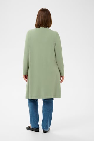 KAFFE CURVE Knit Cardigan 'KCFarsia' in Green