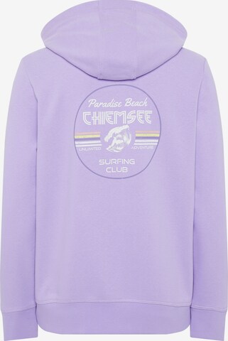 CHIEMSEE Zip-Up Hoodie in Purple