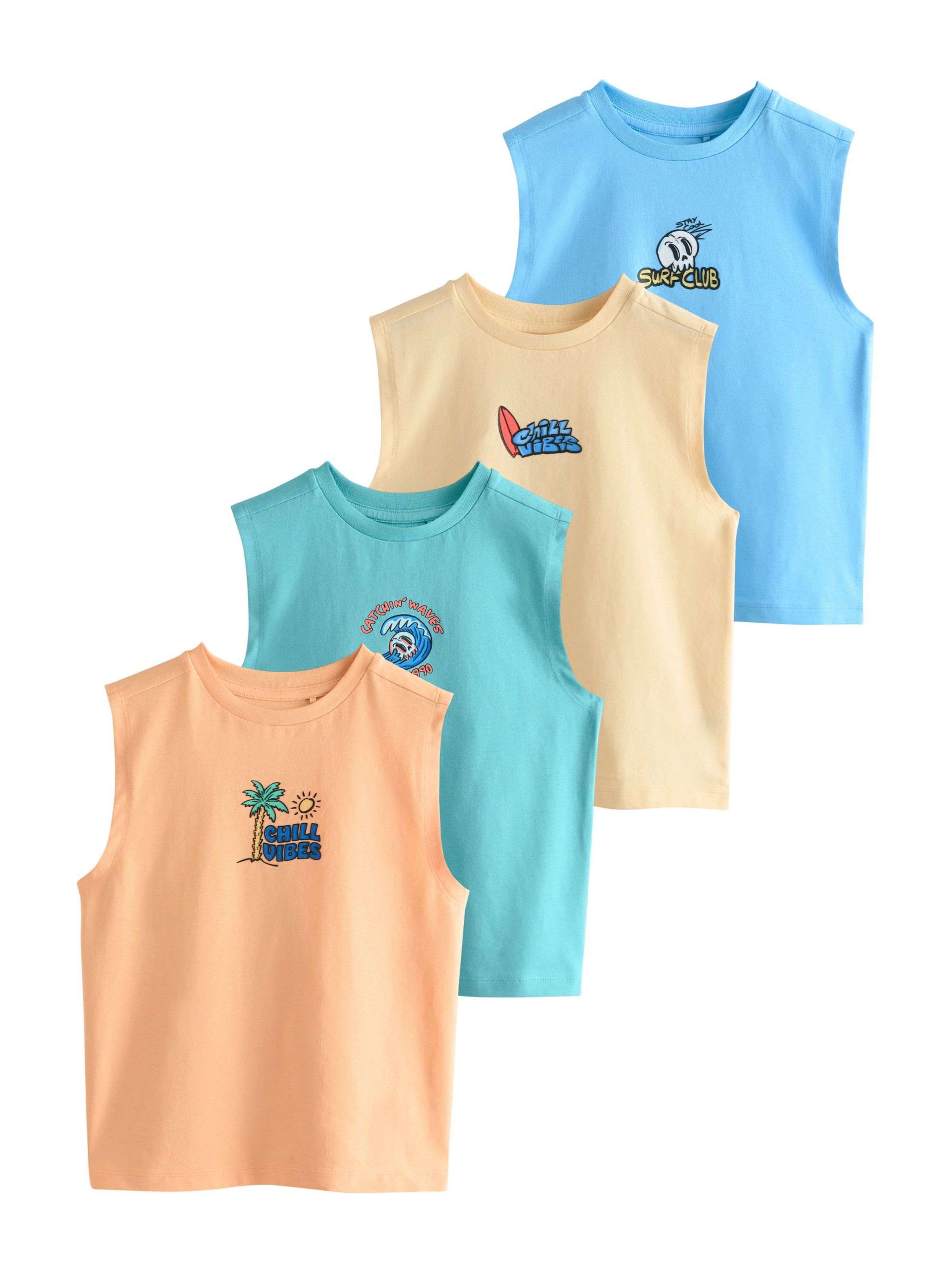 Next Shirt in Blau: Vorderseite