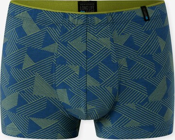 SCHIESSER - Calzoncillo boxer ' Long Life Soft ' en azul: frente