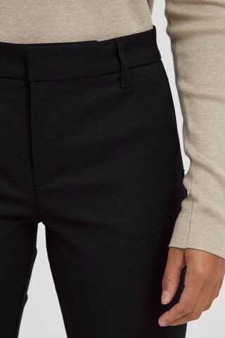 PULZ Jeans Regular Trousers 'Bindy HW' in Black
