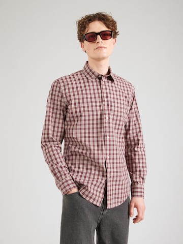 UNITED COLORS OF BENETTON Regular fit Overhemd in Rood: voorkant