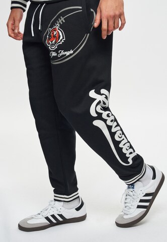 Recovered Regular Sportbroek 'NFL Bengals Rule The Jungle' in Zwart