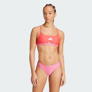 Bustier Maillot de bain sport ADIDAS SPORTSWEAR en rose : devant