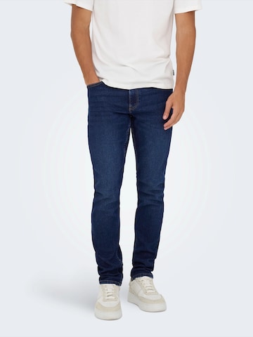 Only & Sons Slim fit Jeans 'ONSLOOM' in Blue: front