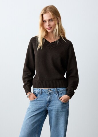 MANGO TEEN Sweater 'Vicky' in Brown: front