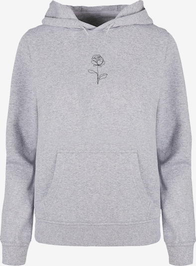 Merchcode Sweatshirt 'Rose' in grau / schwarz, Produktansicht