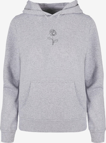 Sweat-shirt 'Rose' Merchcode en gris : devant