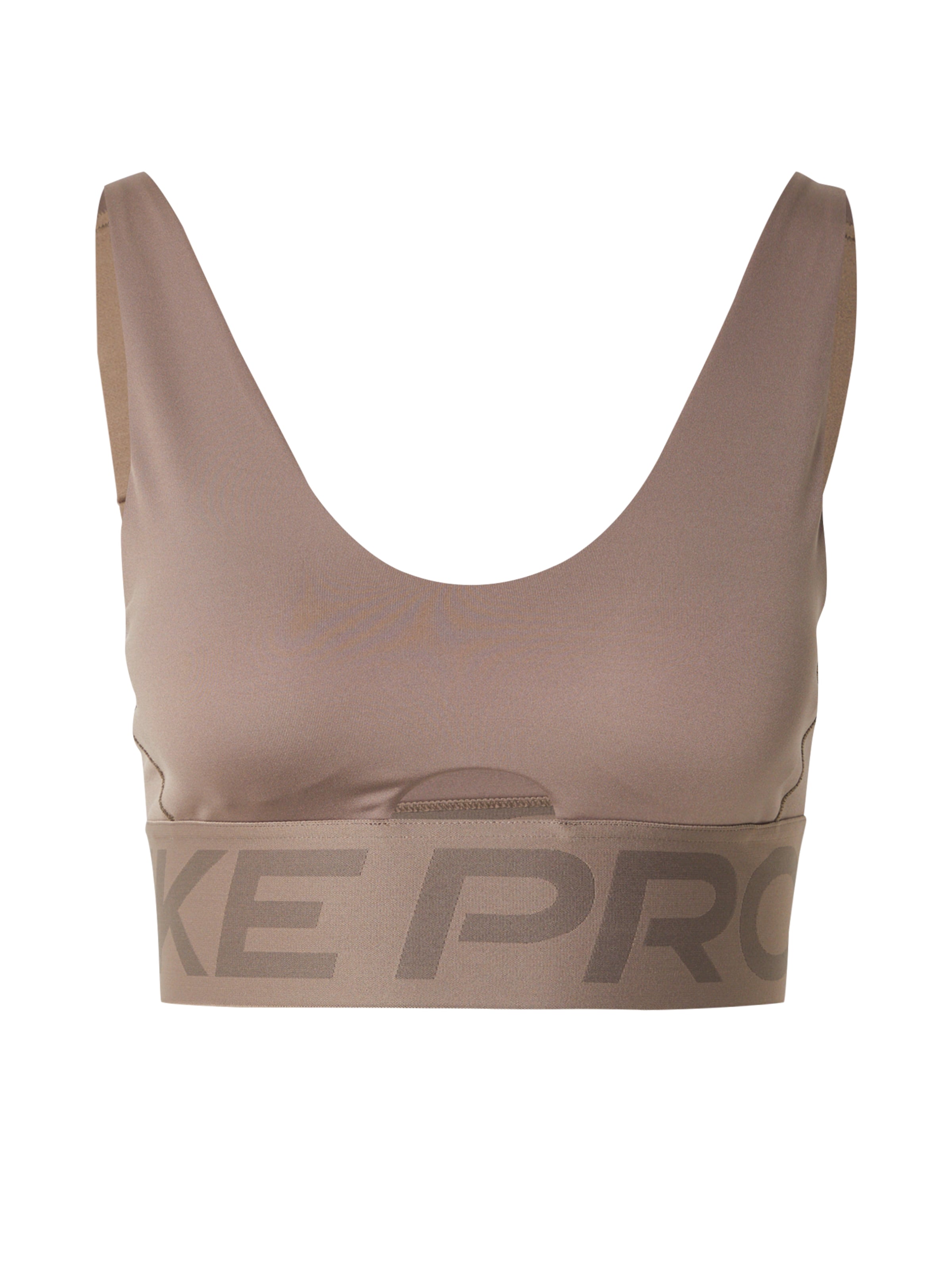 NIKE Спортен сутиен 'INDY' в кафяво: отпред