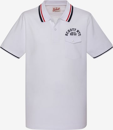 Schott NYC Shirt in Weiß: Vorderseite