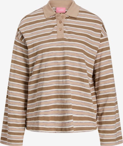 JJXX Poloshirt 'JXNAJA' in braun / hellbraun / weiß, Produktansicht