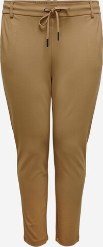 Pantalon ONLY Carmakoma en marron : devant