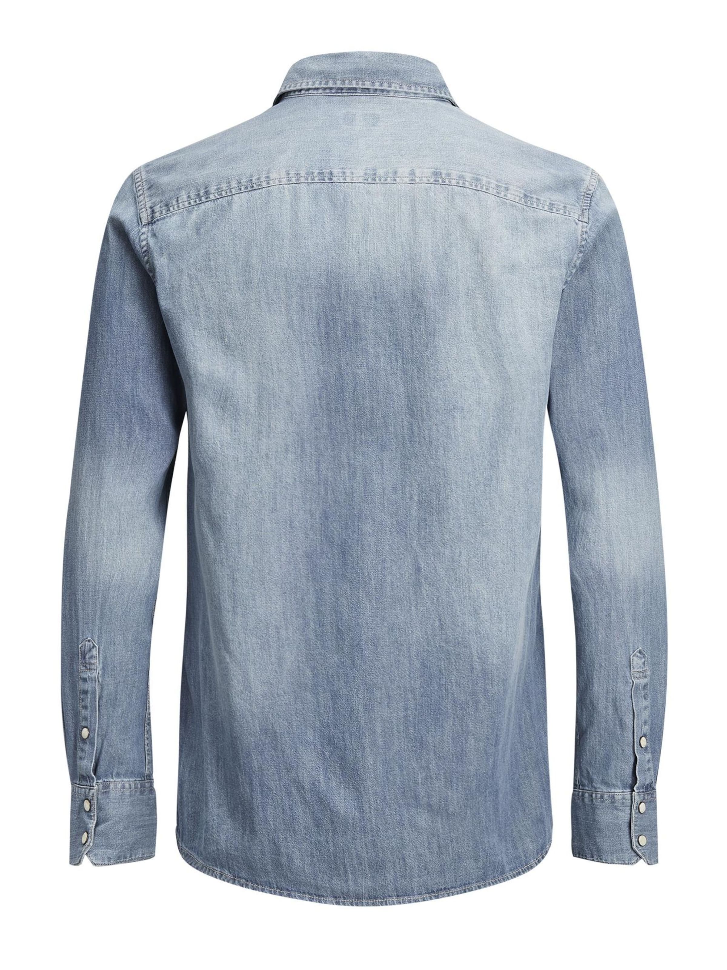 mėlyna JACK & JONES Standartinis modelis Marškiniai 'Sheridan'