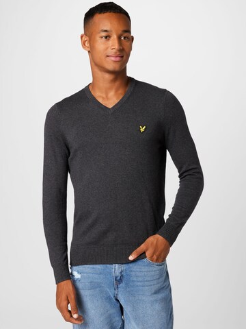 Lyle & Scott Pulover | siva barva: sprednja stran