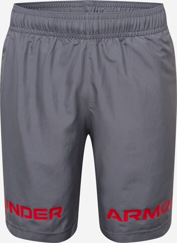 Pantalon de sport UNDER ARMOUR en gris : devant