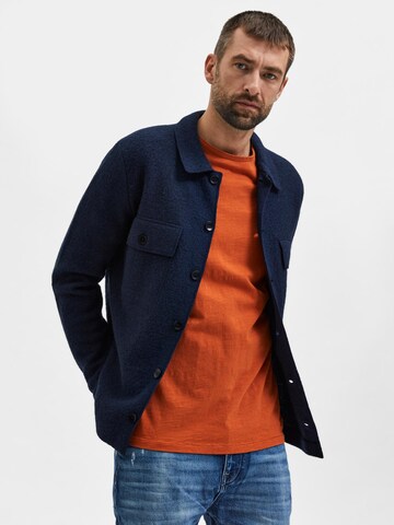 SELECTED HOMME Shirt 'Morgan' in Orange