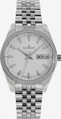 DUGENA Analog Watch in Silver: front