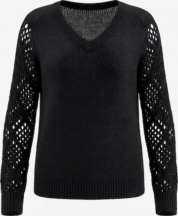 Pull-over faina en noir : devant
