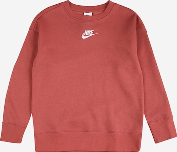 Nike Sportswear Majica | rjava barva: sprednja stran