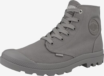 Palladium Baskets hautes 'Pampa' en gris, Vue avec produit