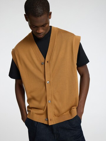 Gilet SELECTED en marron