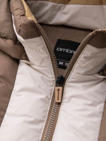 Ombre Winterjas in Beige