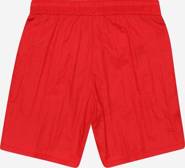 HUGO Plavecké šortky – červená