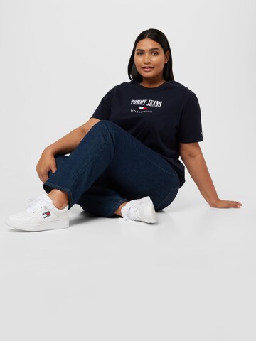 Tommy Jeans Curve T-Shirt in Blau