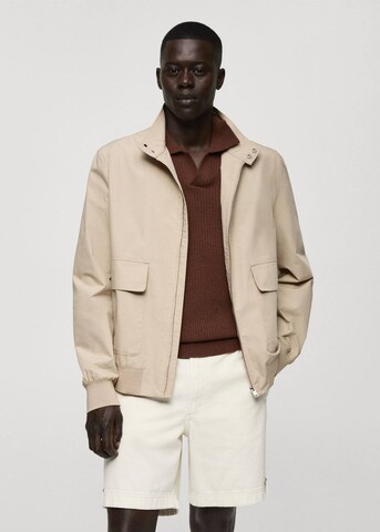 MANGO MAN Jacke 'Jonh' in Beige: Vorderseite