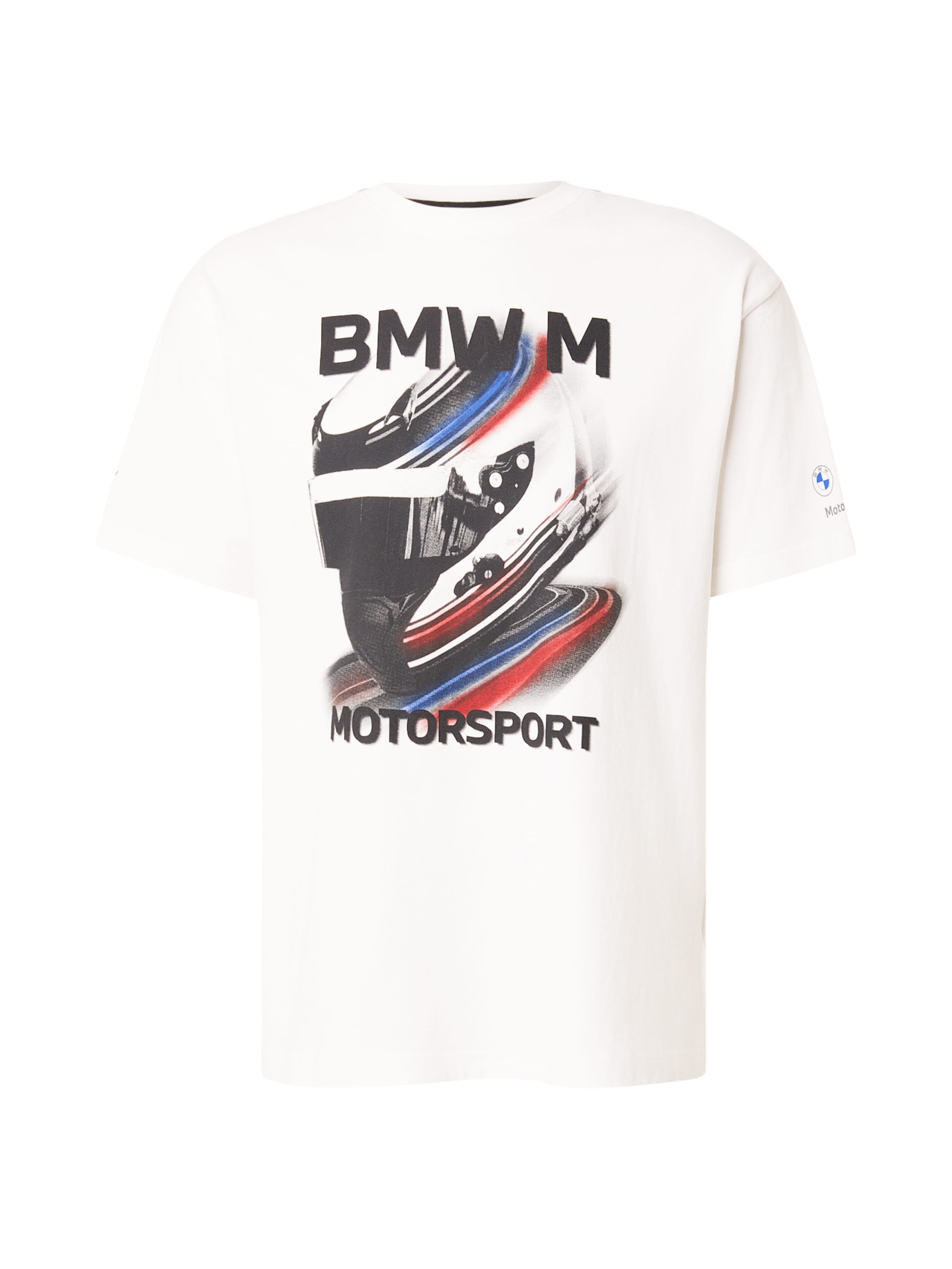PUMA T-Shirt 'BMW MMS' en bleu / rouge cerise / noir / blanc, Vue avec produit