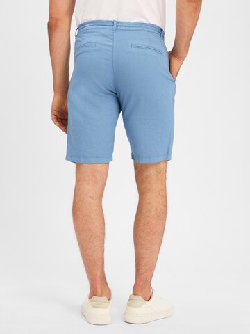 Nils Sundström Regular Pants 'Matt' in Blue