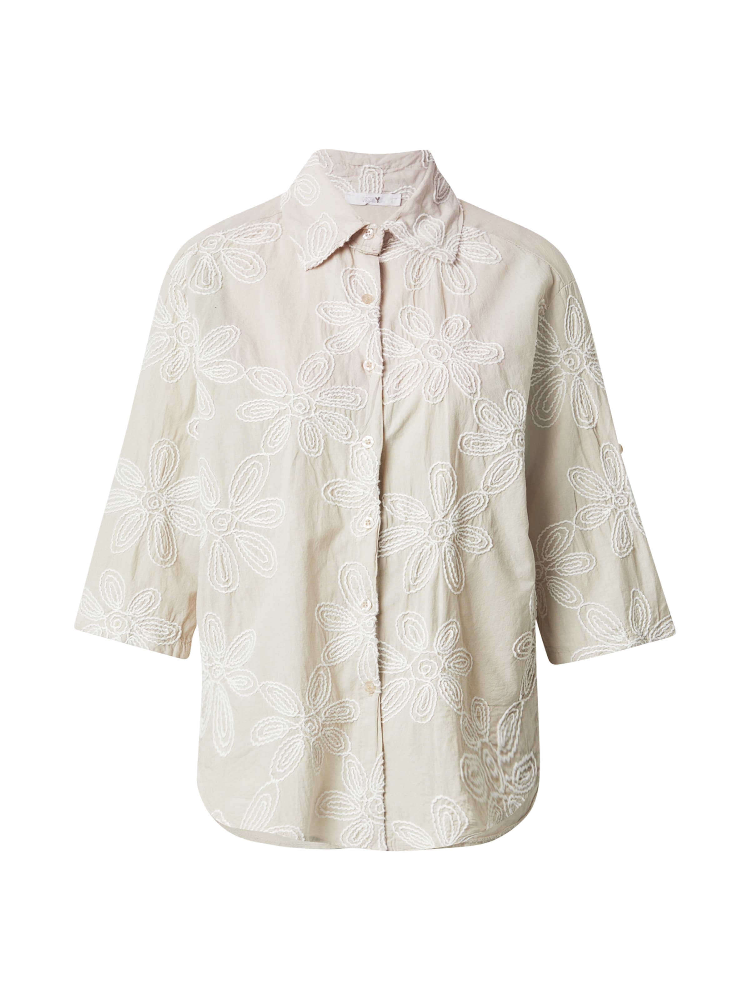 Hailys Blus 'Di44ana' i beige / vit, Produktvy