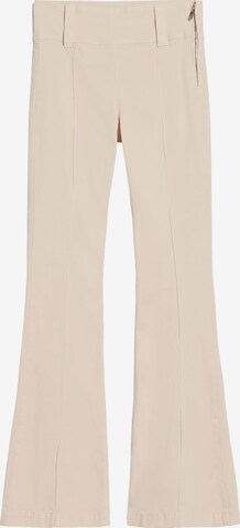 Bershka Bootcut Hose in Beige: predná strana