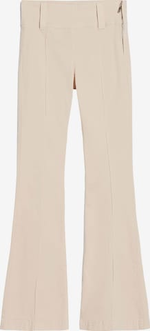 Bershka Bootcut Housut värissä beige: edessä