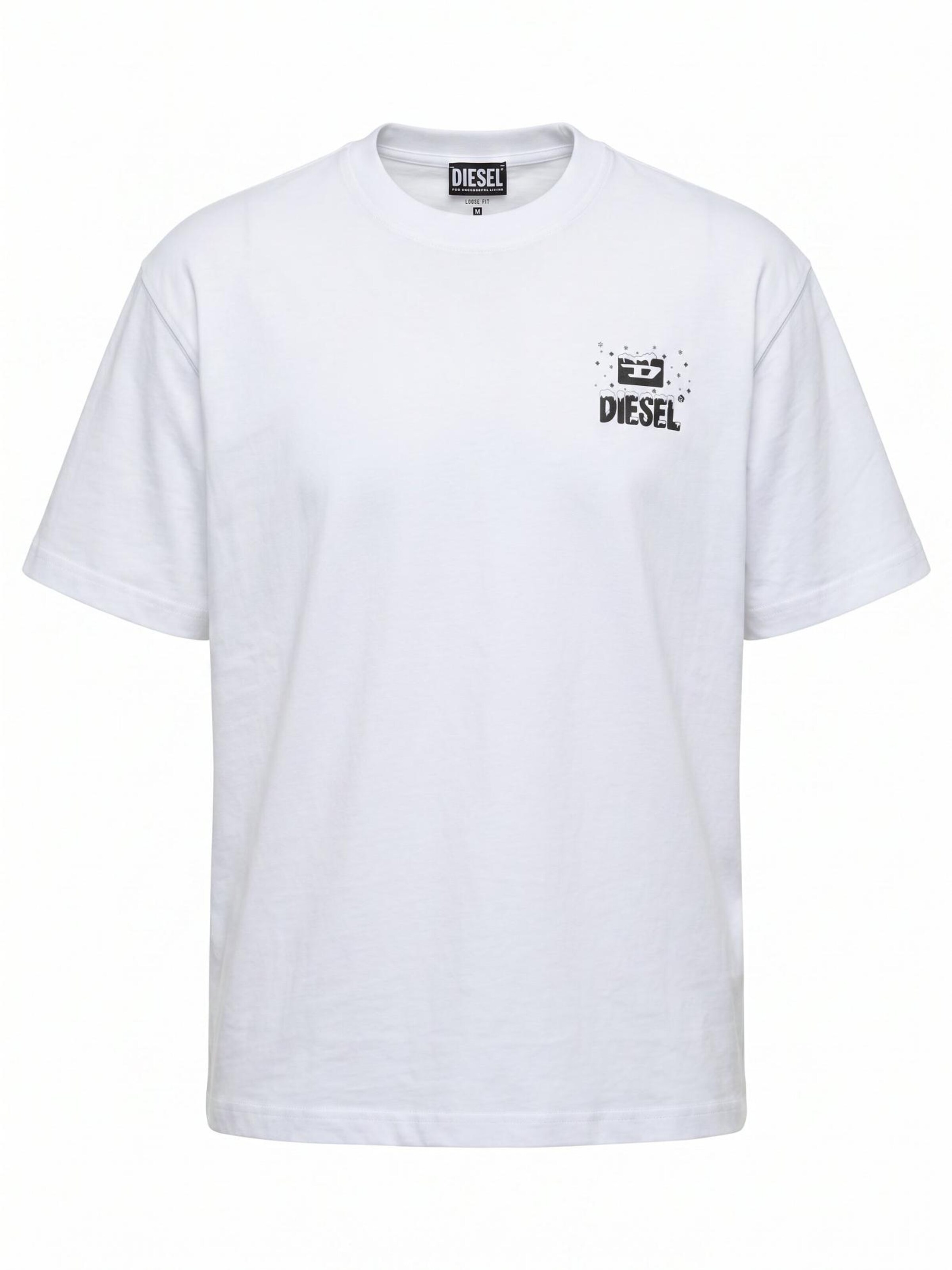 DIESEL Shirt 'T-WASH-XX'‌‌‌‌‌‌‌ in S in weiß, Produktansicht