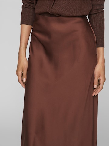 VILA Spódnica 'ELLETTE' w kolorze brązowy
