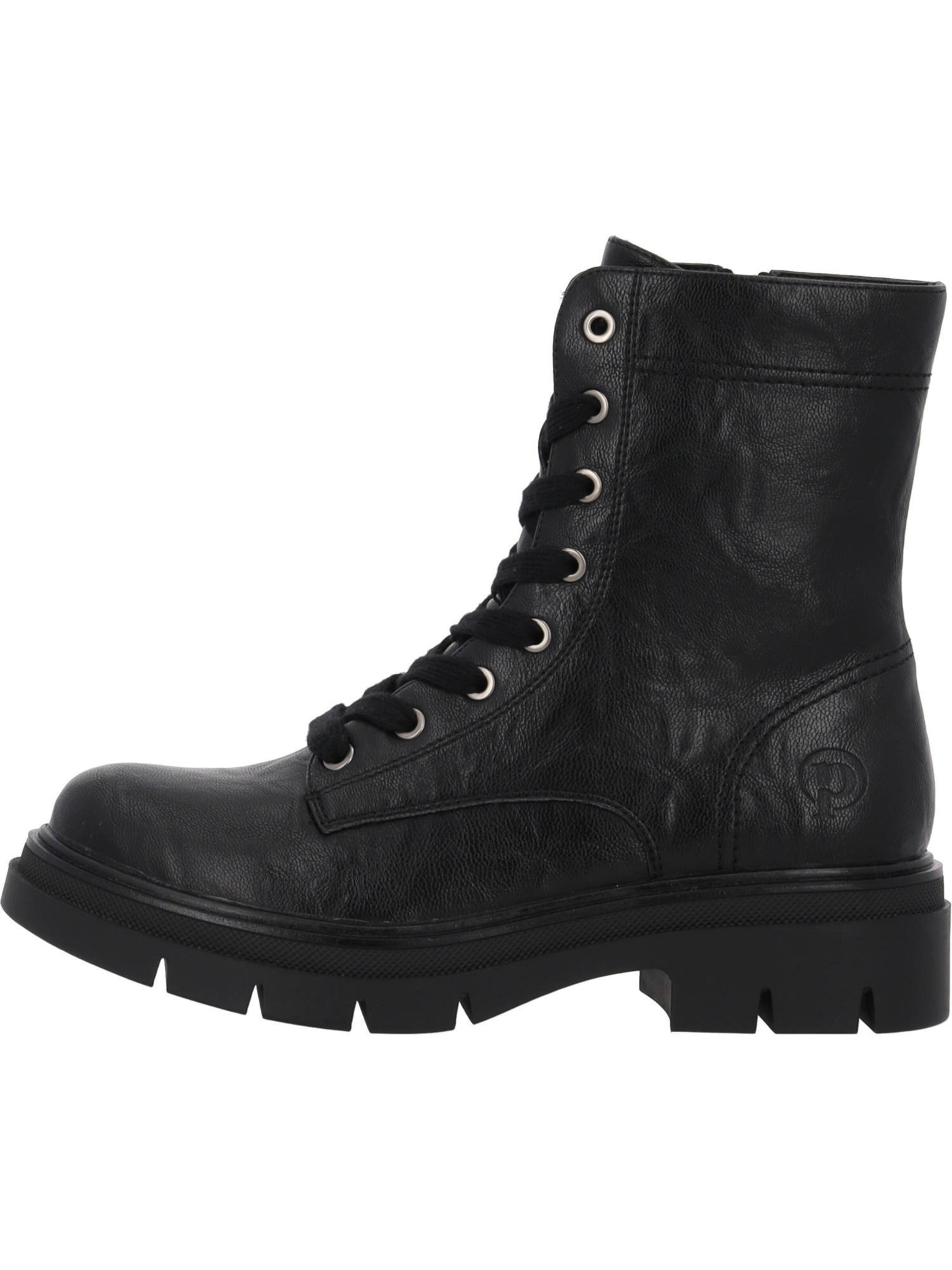 Bottines à lacets 'Drias' Palado en noir