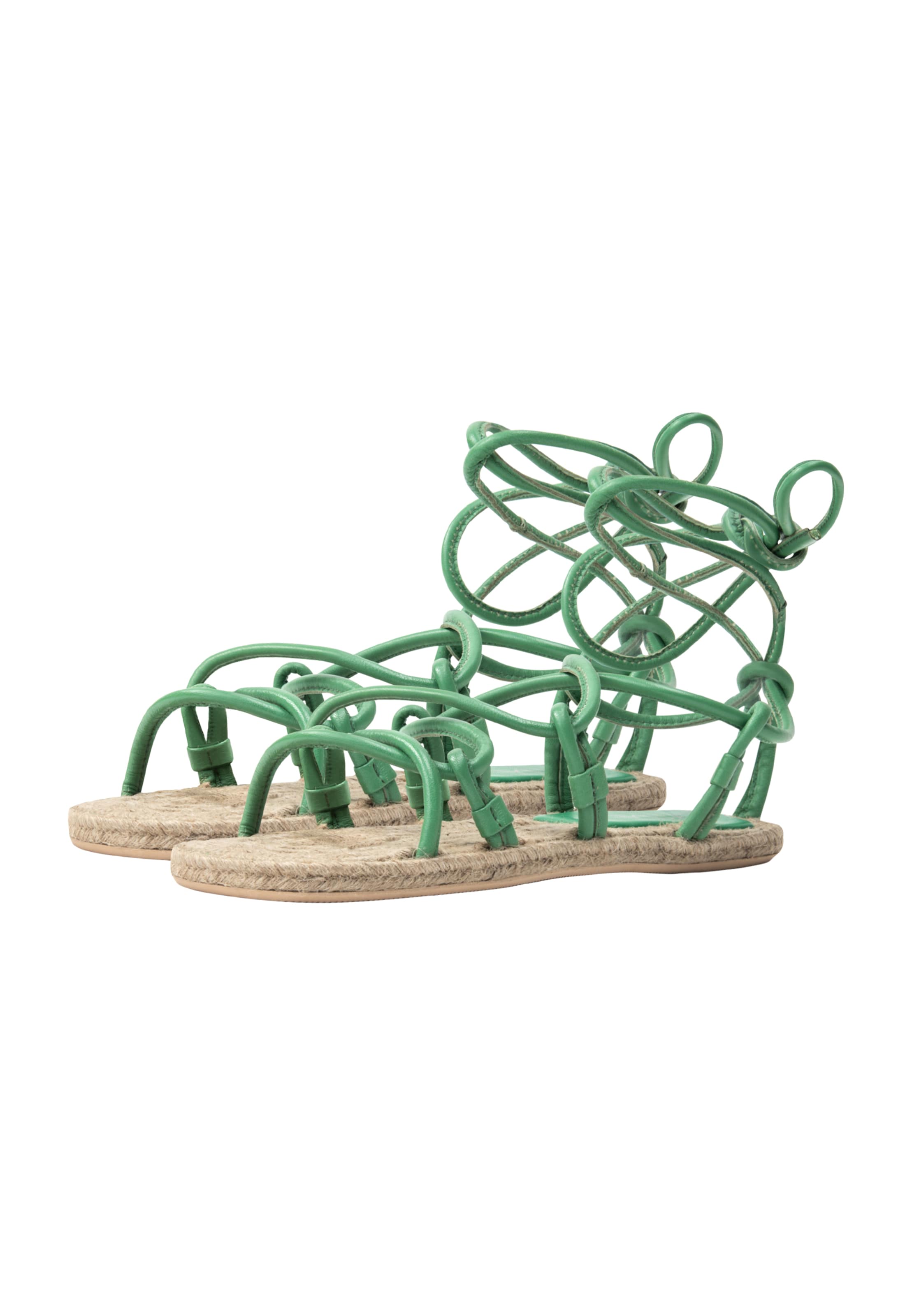 IZIA - Sandálias com tiras 'Gaya' em verde