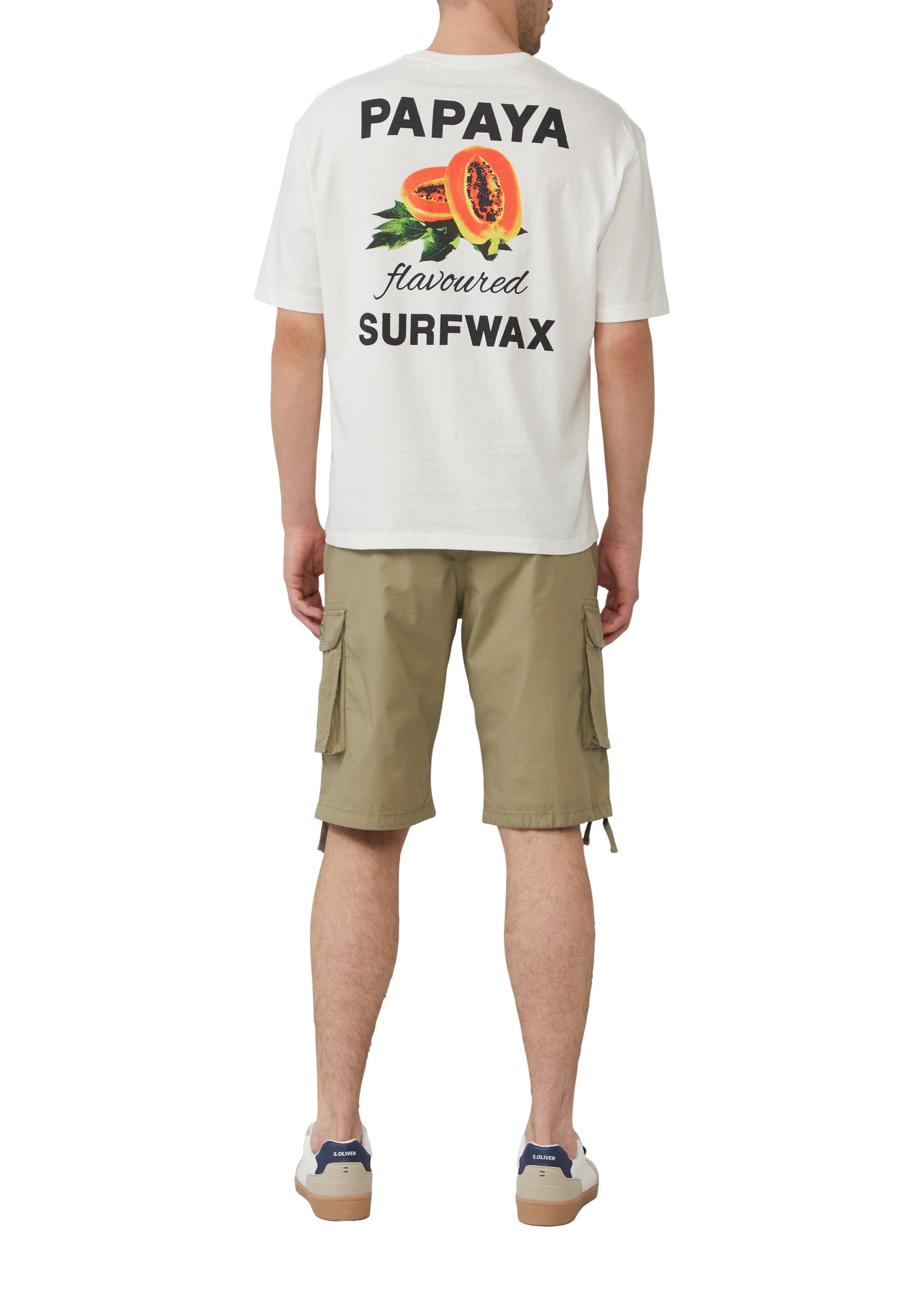 s.Oliver Loosefit Shorts 'File' in Grün