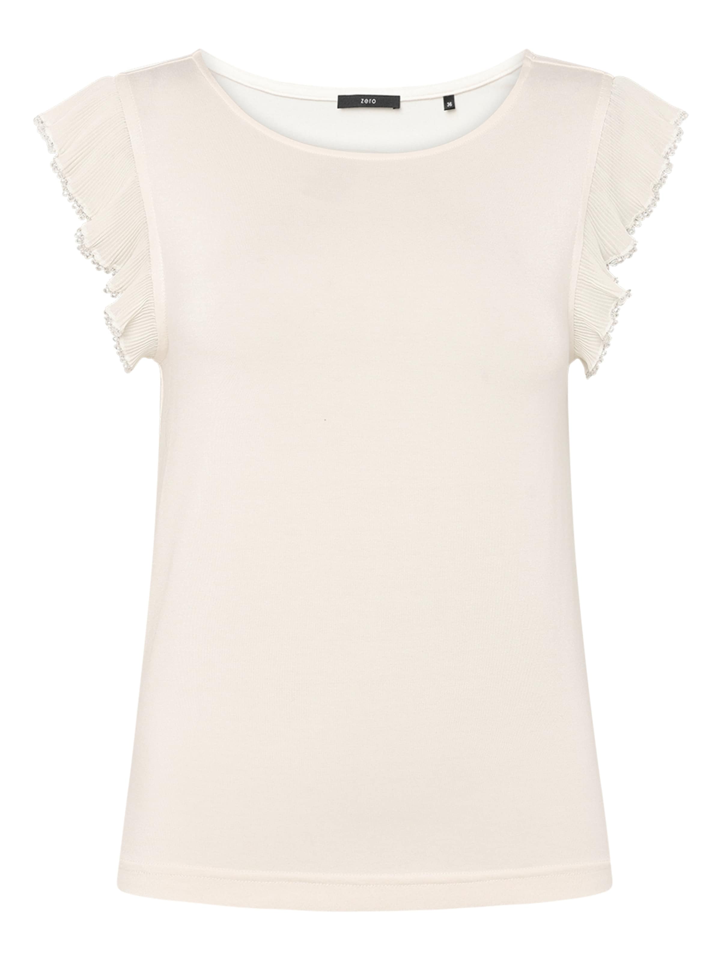 T-shirt zero en beige : devant